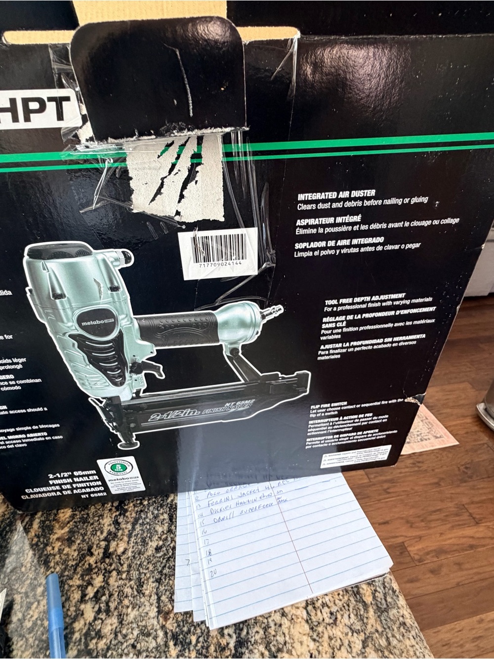 Metabo 2-1/2 in. Brad Nailer - Compact Finish Tool